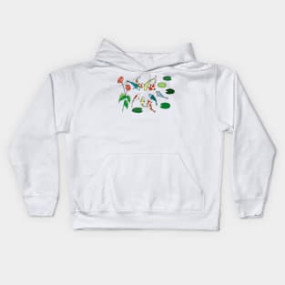 Koi Fish Meeting Kids Hoodie